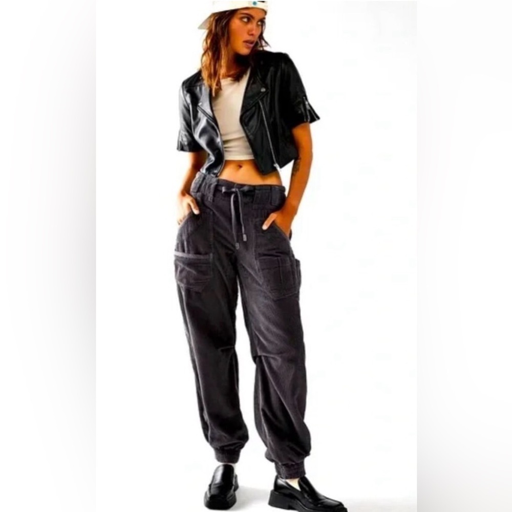 WE THE FREE Cullen Low Slung Pull On Corduroy Pants small